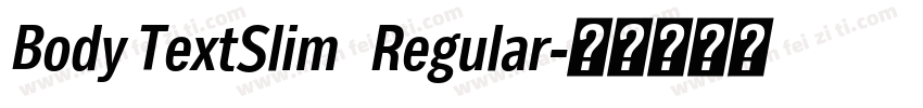 Body TextSlim   Regular字体转换